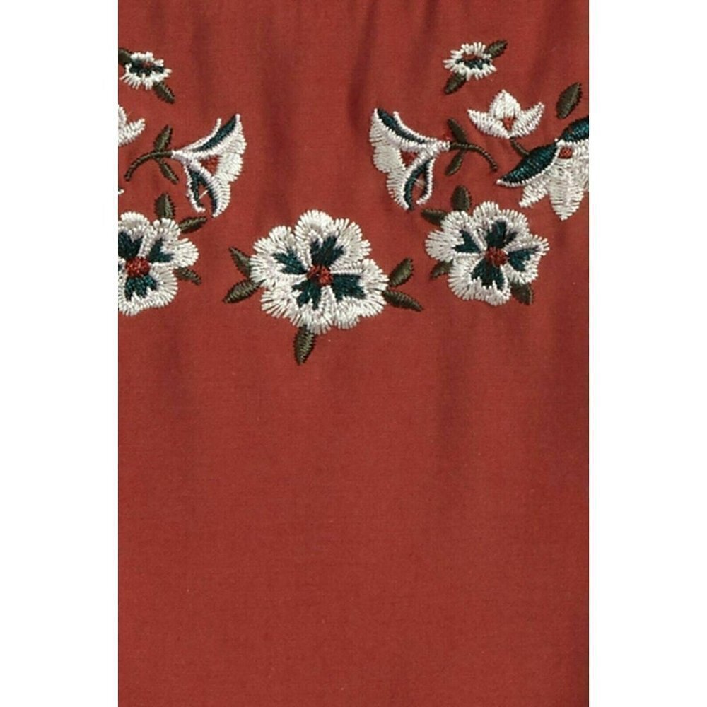 Treasure & Bond Embroidered Peplum Tank Top XL - Picture 2 of 6
